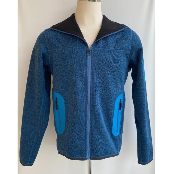 Arc’Teryx iconic technical fleece cardigan knit, zip up, warm jacket men’s sz M - Picture 1 of 9